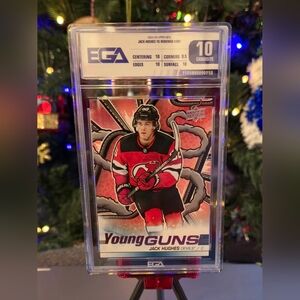 24-25 Upper Deck Series 2 - Young Guns Renewed Jack Hughes #201 EGA 10 EXQUISITE